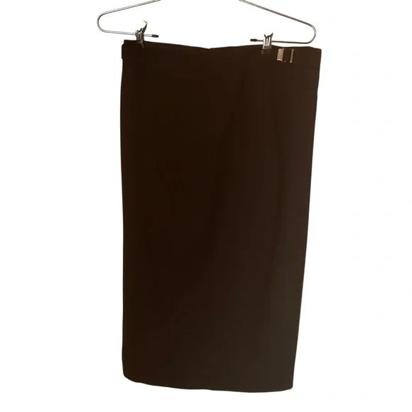 Gucci pencil skirt women’s size 8 black silver buckle vintage Tom Ford luxury - Picture 4 of 16